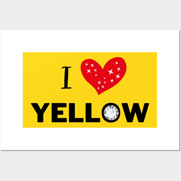 I love yellow Wall Art by Nano-none